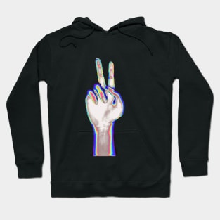 Holographic Hand Inside Hoodie